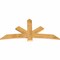 Ekena Millwork Alberta Rough Sawn Timber Gable Bracket, Western Red Cedar, 72"W x 36"H x 2"D x 6"F, 12/12 Pitch GBW072X36X0206ALB00RWR - alternate 5
